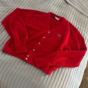 Lacoste Women's Bold Red Cardigan